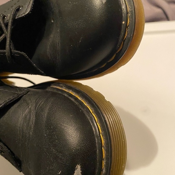 JUNIOR 1460 SOFTY T LEATHER LACE UP BOOTS Size 3 - Picture 5 of 12